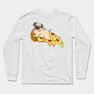 Pizza Pug Long Sleeve T-Shirt